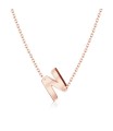 Silver Initial Letter Necklace N SPE-5554